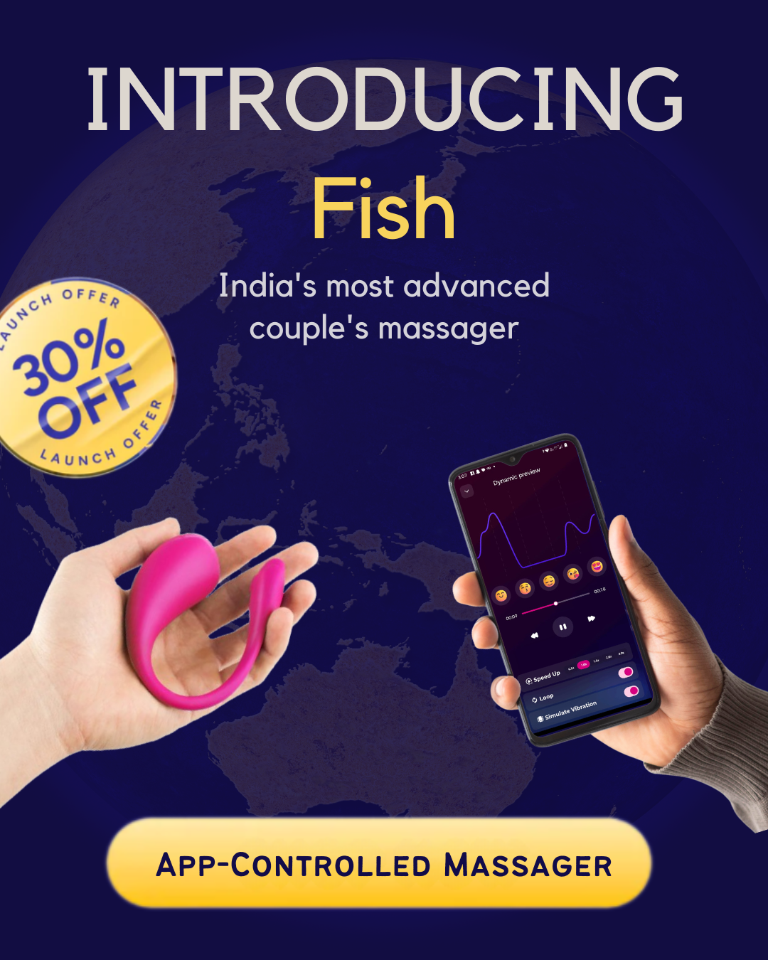 The Fish – App-Controlled Massager For Her