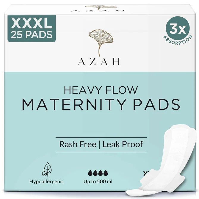 Rash-Free Sanitary Pads | Box of 40 | Super Absorbent and Cottony Soft | Regular to Heavy Flow